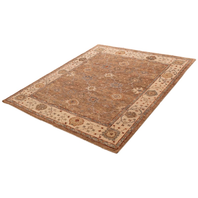 ECARPETGALLERY Hand-knotted Jules Serapi Brown Wool Rug - 7'11 x 9'6