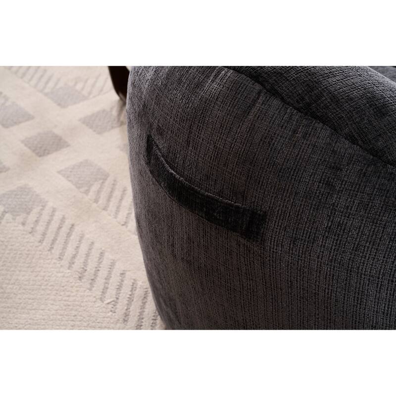 Chenille Oversized Lounger Bean Bag Chair