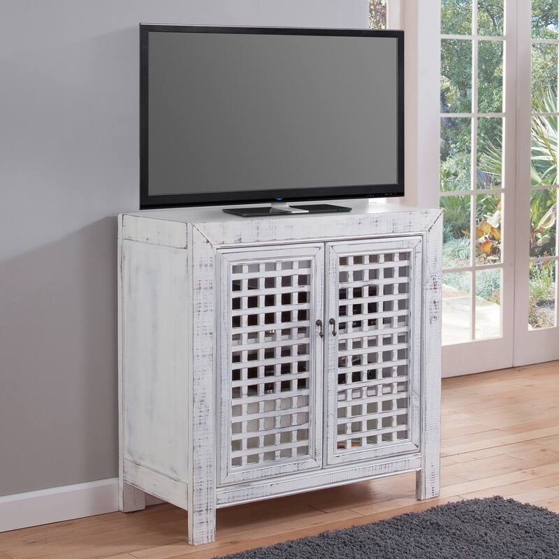 Steve Silver Raissa Distressed Finish Two-door Accent Cabinet