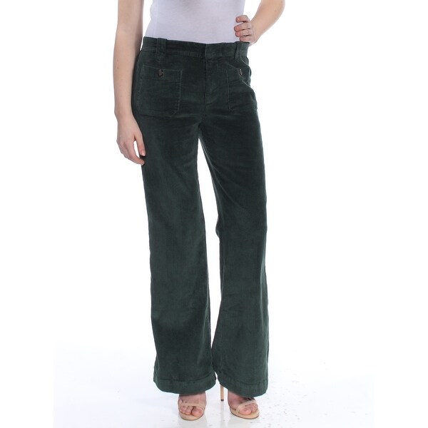hip hugging flare cord pants
