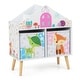 preview thumbnail 9 of 7, Costway Kids Dollhouse Bookshelf Toddler Book & Toy Storage Display - See Details