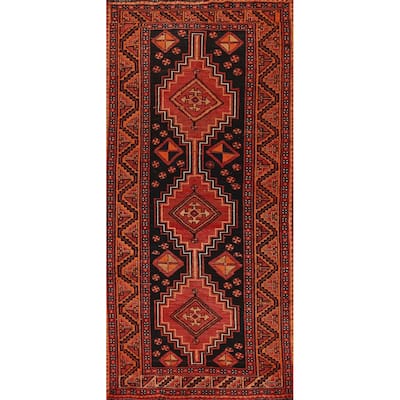 Lori Persian Vintage Runner Rug Hand-knotted Wool Carpet - 4'3"x 10'0"