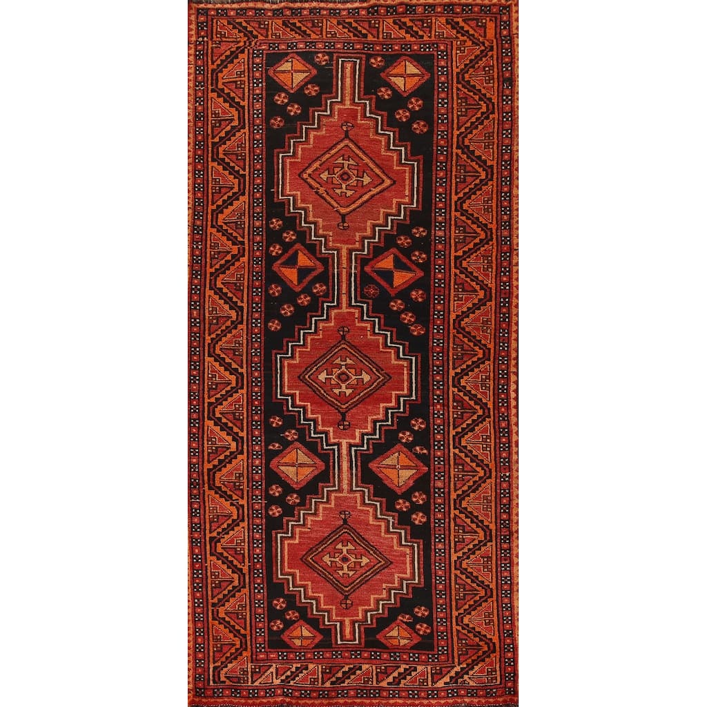 Lori Persian Vintage Runner Rug Hand-knotted Wool Carpet - 4'3"x 10'0"