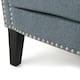 Brice Contemporary Scroll Arm Club Chair with Nailhead Trim by Christopher Knight Home