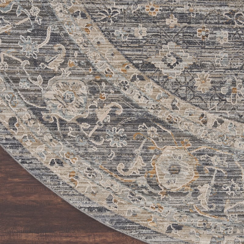 Nourison Nyle Indoor only Grey Persian Area Rug