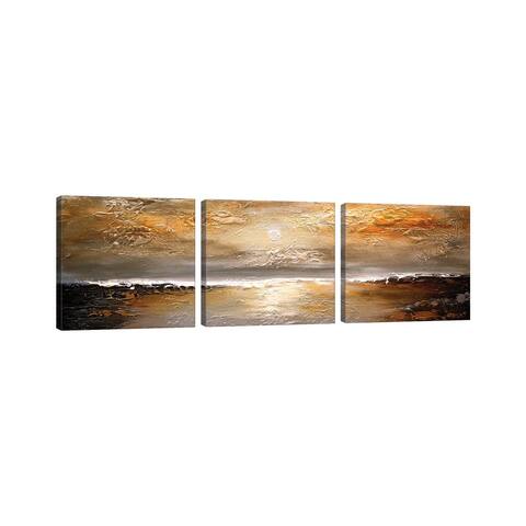 iCanvas "Sunset" by Osnat Tzadok 3-Piece Canvas Wall Art Set