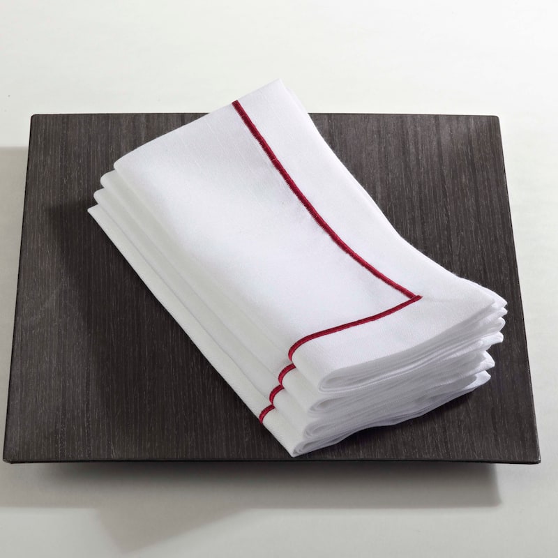 Embroidered Line Design Napkin (Set of 4)