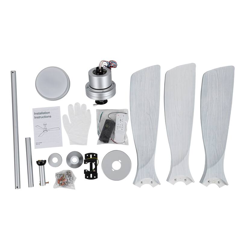 52'' LED Four Seasons Ceiling Fan Lights and Remote Control