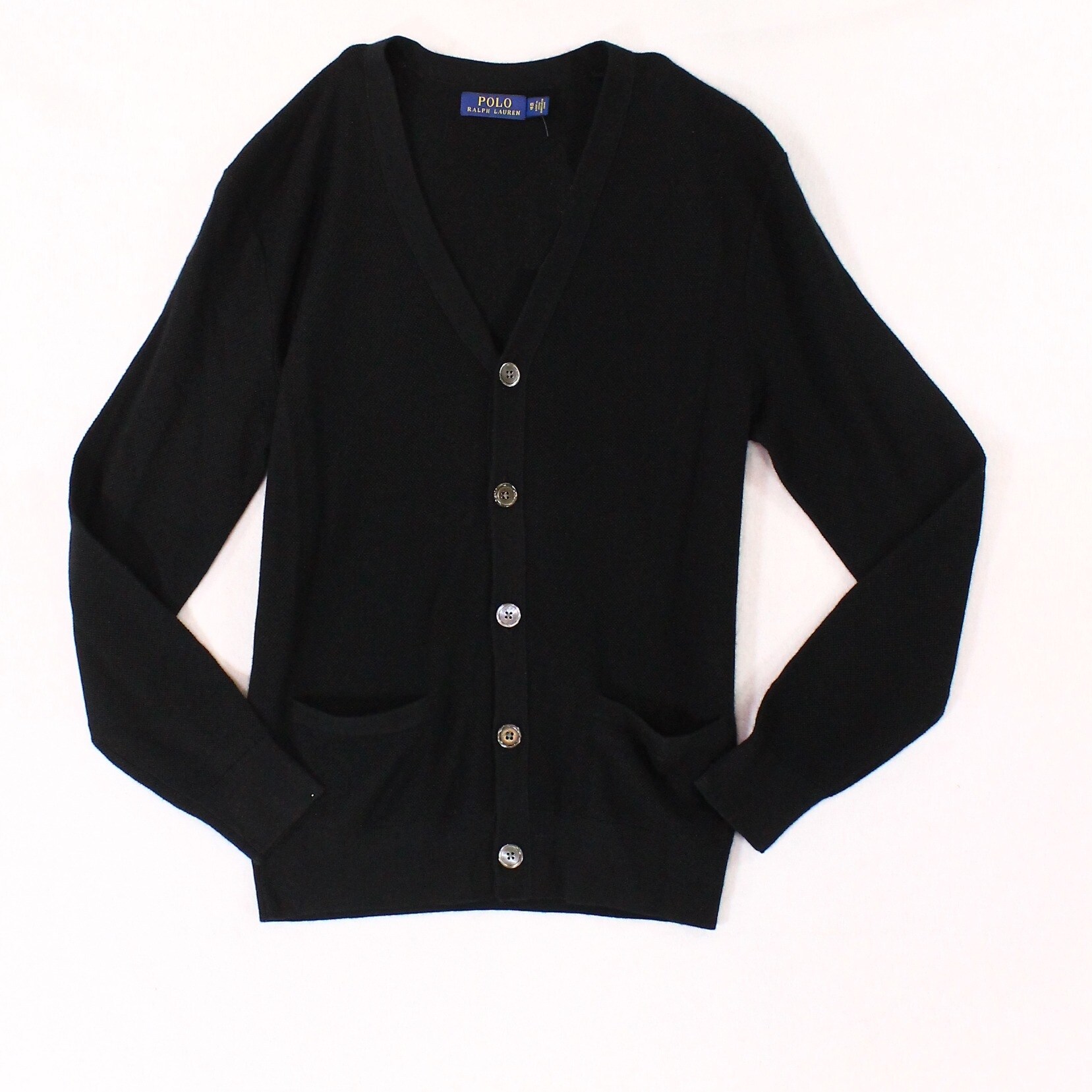 black polo cardigan