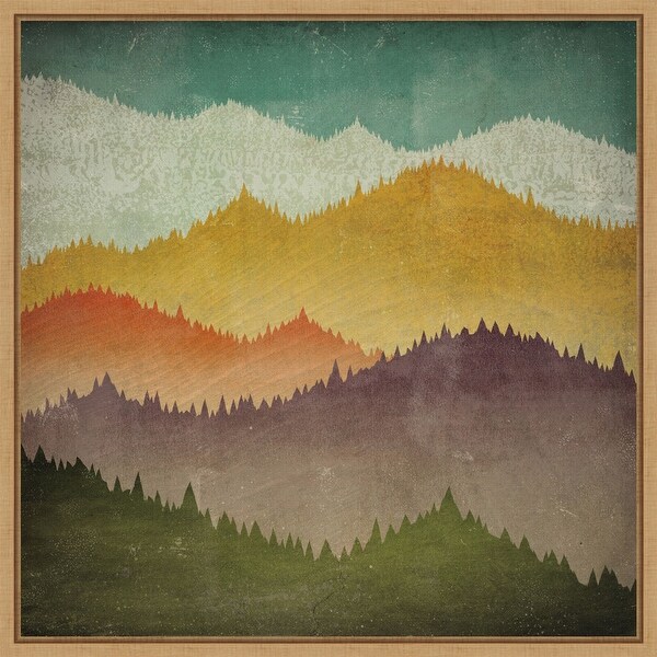 Mountain View by Ryan Fowler Framed Canvas Art. Opens flyout.