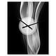 preview thumbnail 14 of 13, Designart 'Glittering Silver Pattern' Oversized Modern Wall CLock
