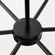 preview thumbnail 4 of 3, YANSUN Black Dual Mount Light Rod Accessories for 6-Light Pendant Ceiling Light Fixture, E26 No Light Source or Shades Included