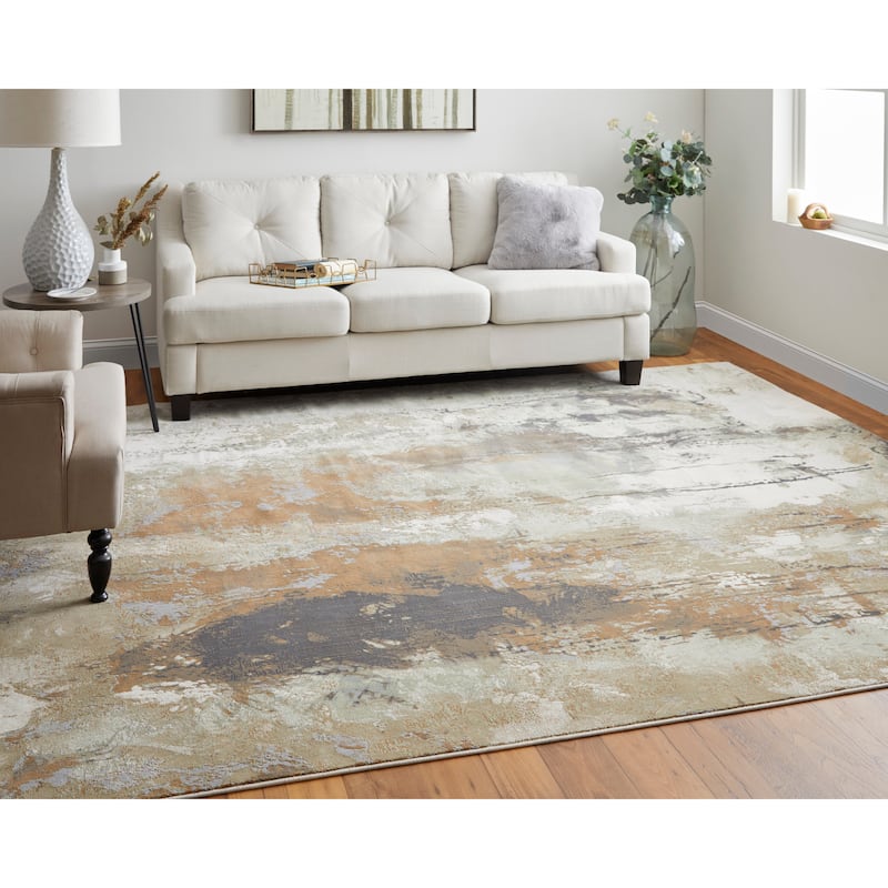 Grand Bazaar Takara Machine Made Abstract Modern Area Rug