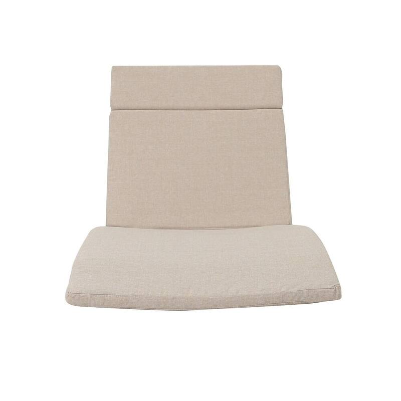Roomfitters Chaise Lounge Cushion Set, Without Chaise Lounge, Water-Resistant Fabric with Secure Ties (Set of 2)