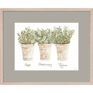 Cindy Jacobs 'Herb Trio' Framed Art - Bed Bath & Beyond - 34199390