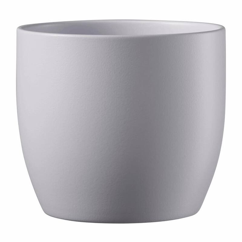 6.3" Ceramic Basel Fashion Indoor Plant Pots - Matte Light Gray, Matte Lavender or Matte Linden Green - Matte Lavender