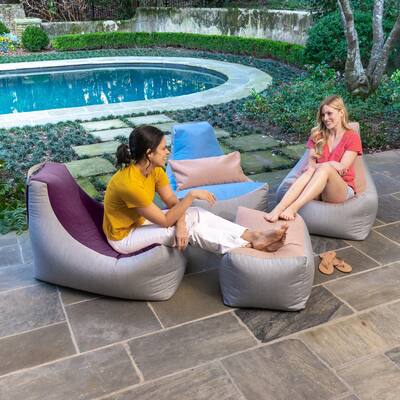 Jaxx Juniper Sunbrella Fabric Outdoor Bean Bag Patio Chair