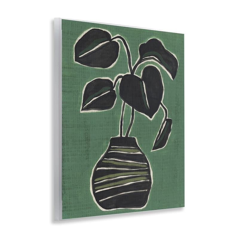 Stupell Green Hued House Plant Wall Plaque Art Design By June Erica Vess