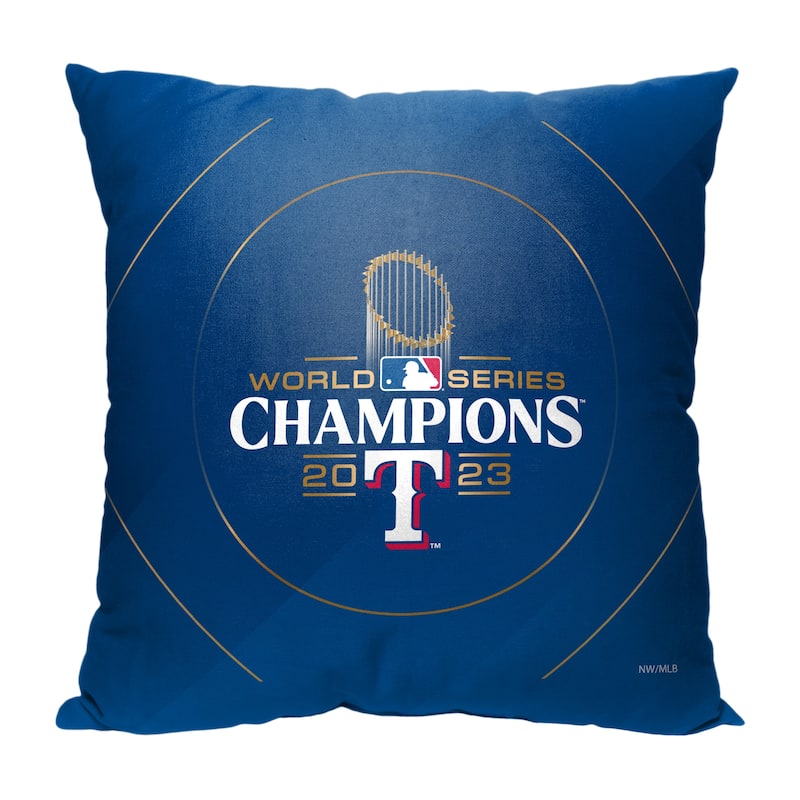 MLB Texas Rangers 2023 World Series Champions Glory 18 Inch Throw Pillow