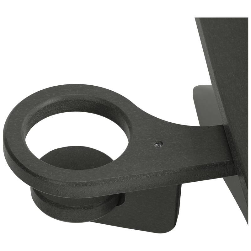 Shoreside Kids Outdoor Poly Adirondack Chair with Cup Holder (Set of 2)