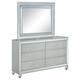 Option Dresser with Mirror (Silver Metallic)