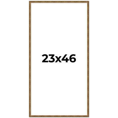 23x46 Frame Gold Kingsley Distressed Solid Wood Picture Frame Width