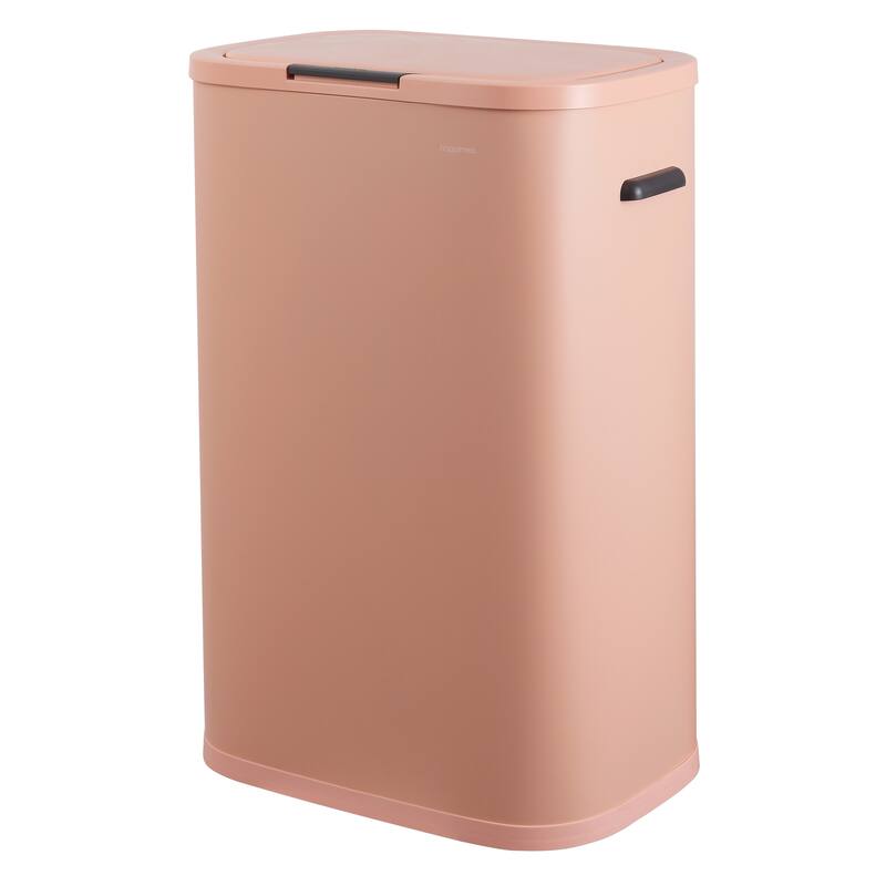 happimess Tammi Kitchen 14.5-Gallon Slim Metal Push Button Trash Can
