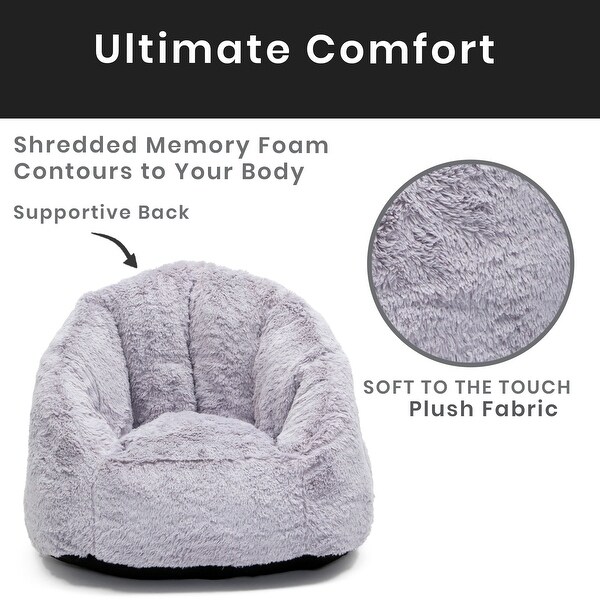 memory foam filled bean bag chair