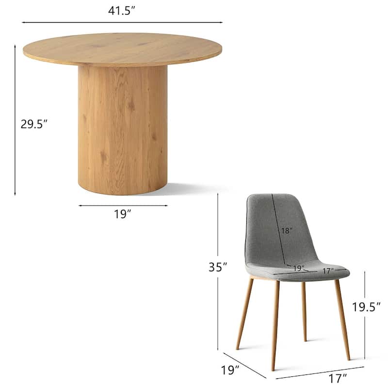 5-Piece Round Dining Table Sets