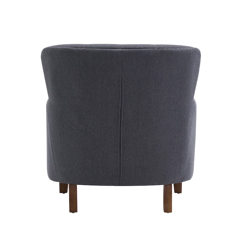 Porthos Home Idir Accent Chair, Fabric Upholstery, Rubber Wood Legs