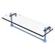 preview thumbnail 23 of 55, Allied Brass 16 Inch Glass Vanity Shelf with Integrated Towel Bar 16 - Flat Troll Blue