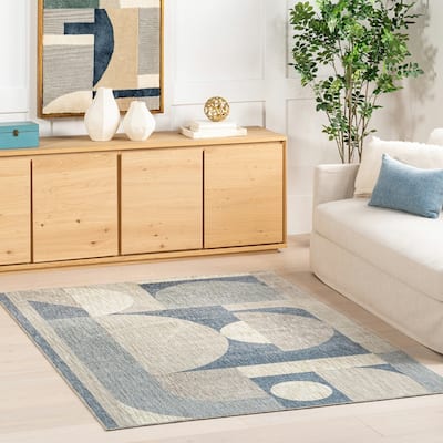 Nuloom Rhona Modern Geometric Recycled Area Rug