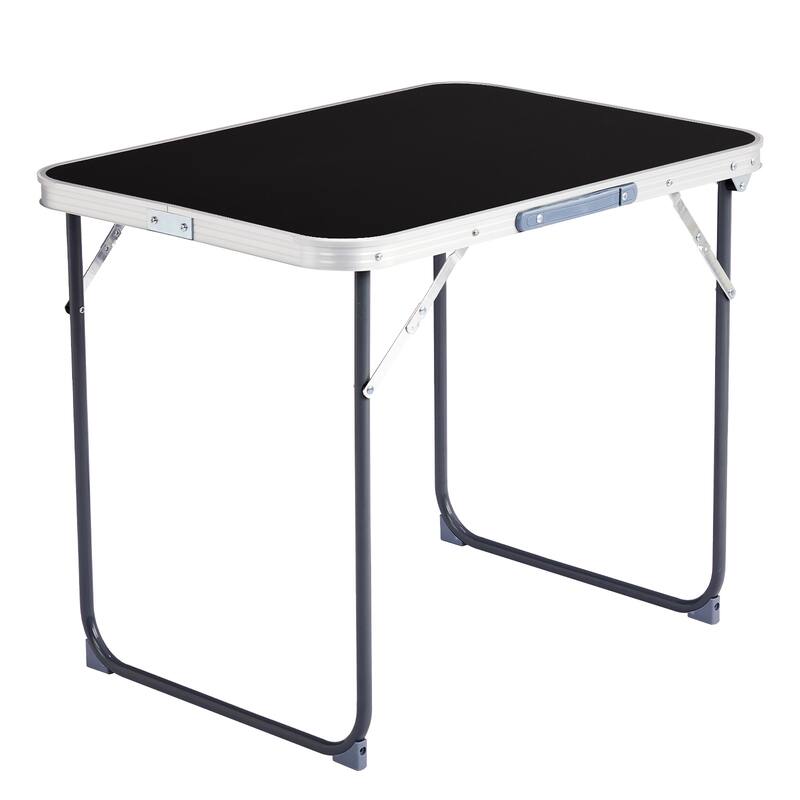 Portable 2.3ft Aluminum Folding Table for Outdoor Camping - 27.56" x 19.69" x 23.62"