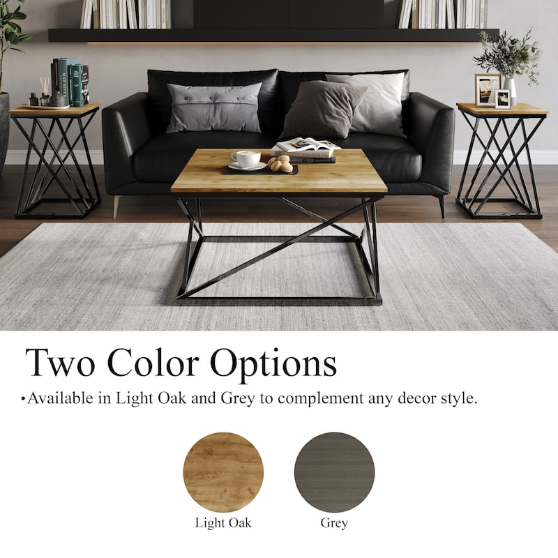 CraftPorch Sophisticated 3- Pieces Coffee Table Set