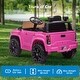 preview thumbnail 9 of 19, 12V Kids Electric Ride On Truck Pink