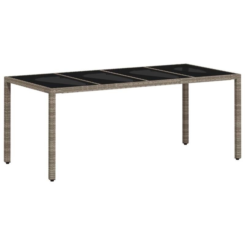 vidaXL Patio Table Poly Rattan Garden Outdoor Table Furniture Multi Colors - 35.4 x 74.8 x 29.5