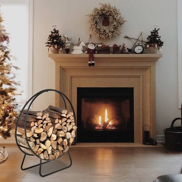 Black Sand Pattern Single Layer 4 Feet Long 44 Inches High With Arrow Style Indoor And Outdoor Iron Fireplace Firewood Stand Black Sand Pattern Single Layer 4 Feet Long 44 Inches High With Arrow Style Indoor And Outdoor Iron Fireplace Firewood Stand