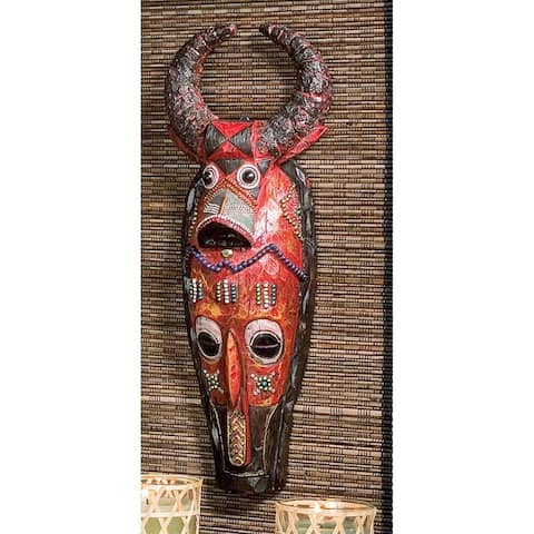 Design Toscano Masks of the Congo Wall Sculptures: Cape Buffalo