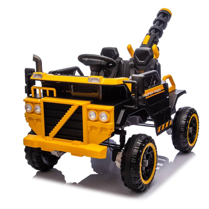 Kids Electric Ride-On Car-Spacious 3-Seater,Powerful 4-Motor Drive,Parental Remote Control,Led Lights