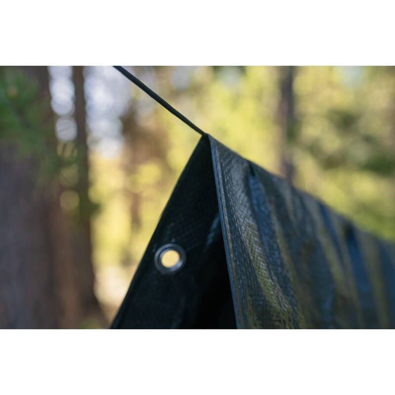 Stansport Medium-Duty Rip-Stop Tarp 10' x 12' - Dark Green - 2 Pack