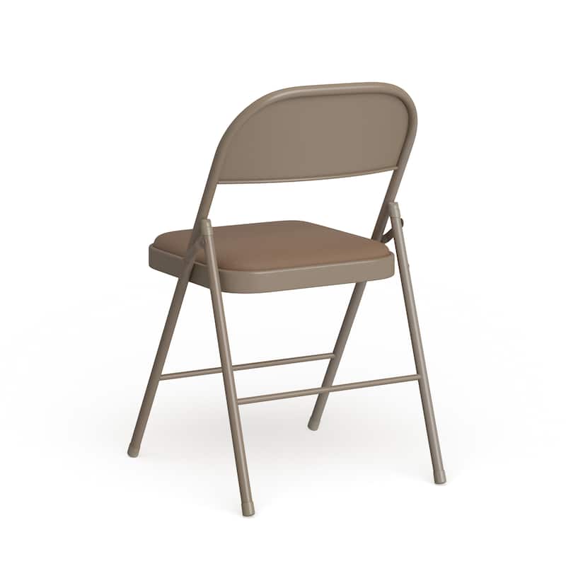 2 Pack Double Braced Vinyl Folding Chair
