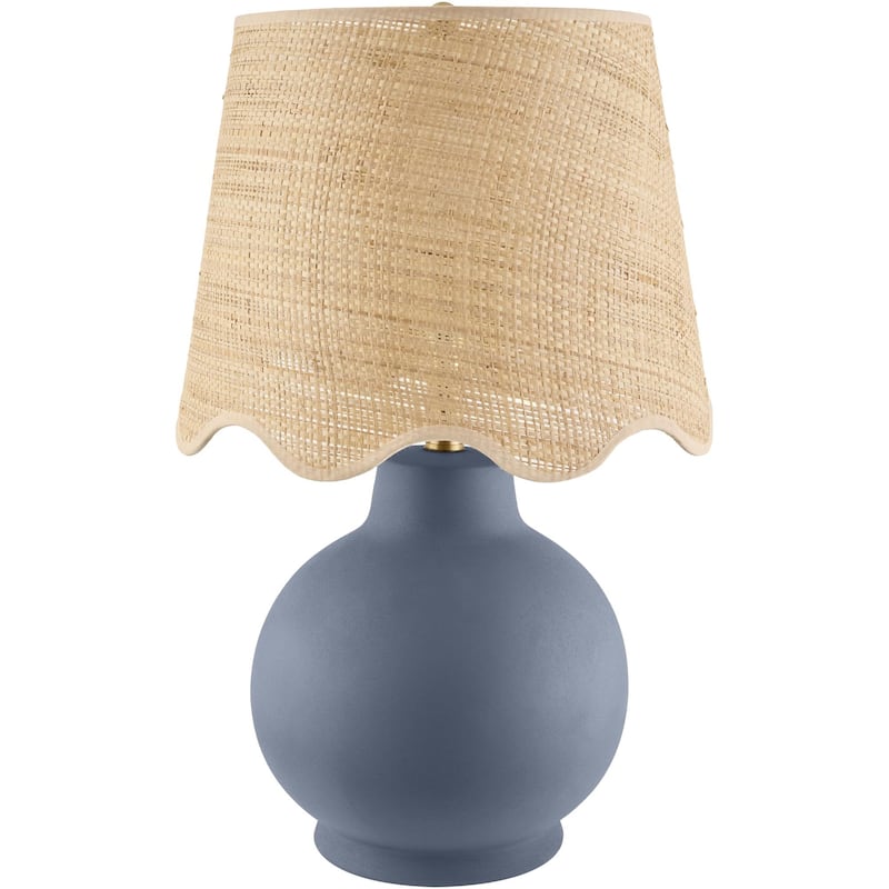 Livabliss Stella Diminuta Traditional Accent Table Lamp - Blue/Beige