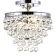 preview thumbnail 20 of 24, Gabrielle Metal/Crystal LED Flush Mount, by JONATHAN Y