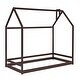 preview thumbnail 10 of 10, Twin Size House Bed with Playhouse Design, Sturdy Pine Wood Frame for Kids' Comfort and Imaginative Play