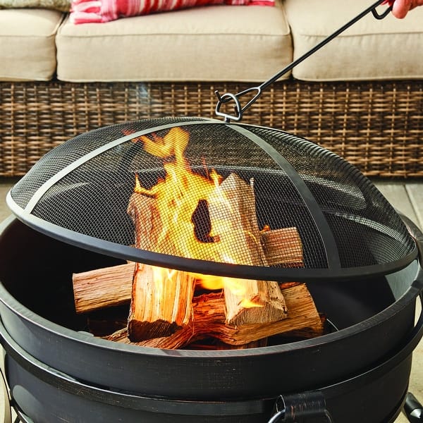 Better Homes & Gardens 30” Fire Pit & Table, Antique Bronze Finish Better Homes & Gardens 30” Fire Pit & Table, Antique Bronze Finish