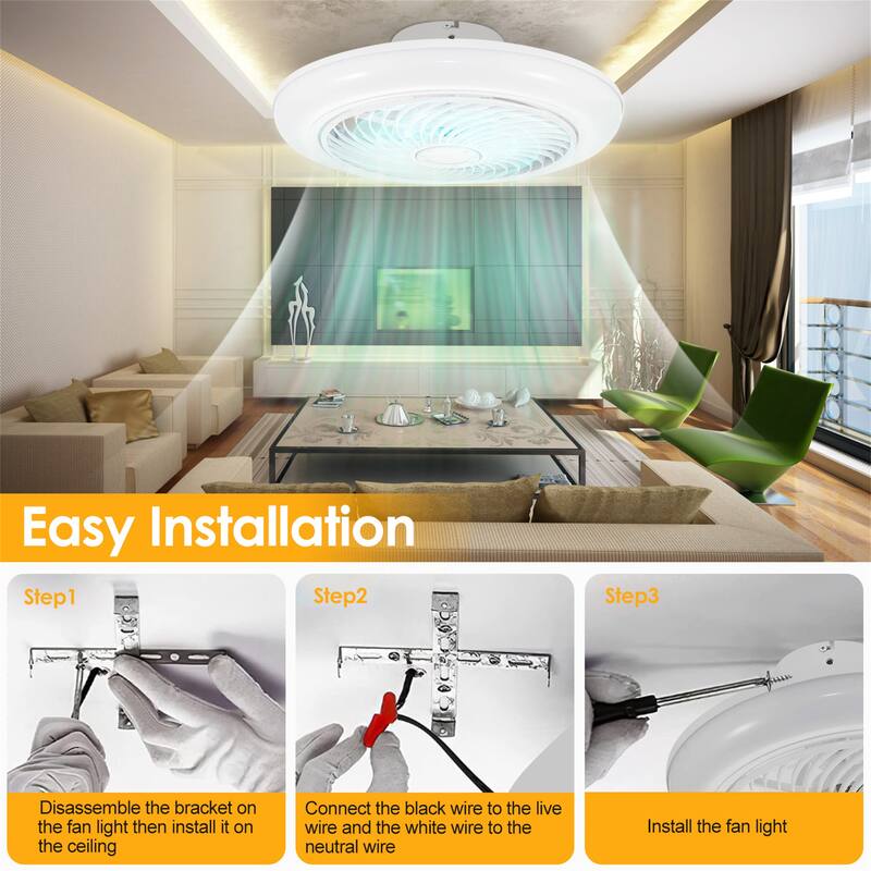 LED Ceiling Fan with Light