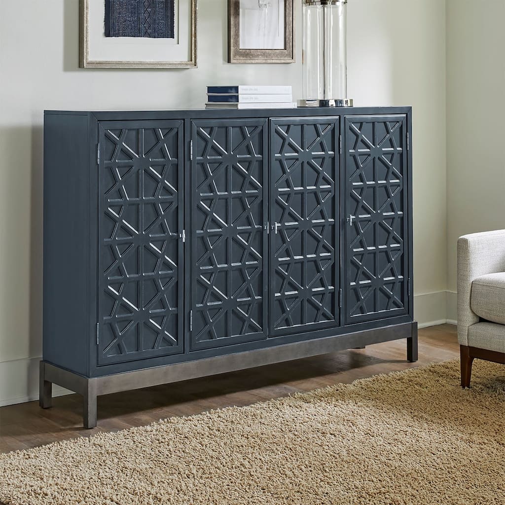 Liberty Furniture Braxton Accent Cabinet Buffet - Width 74" x Depth 17" x Height 44"