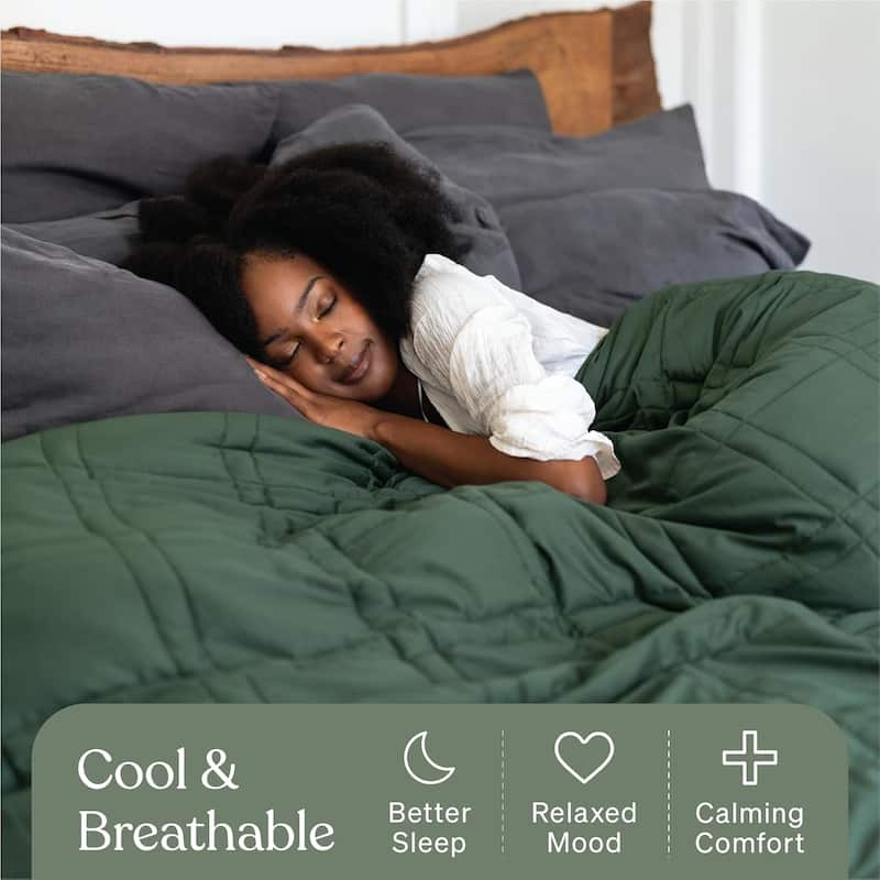 Cool Cotton Weighted Blanket - 12lb Throw