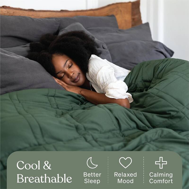 Cool Cotton Weighted Blanket - 25lbs King