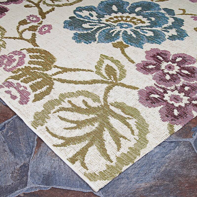 Dream Decor Rugs Gelato Lazio Ivory Multicolor Indoor Outdoor Area Rug